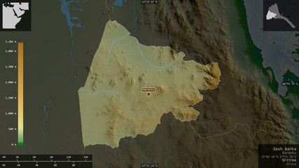 Gash Barka, Eritrea - composition. Physical