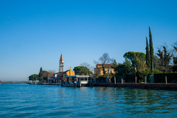 Mazzorbo, pequeña isla de la laguna de Venecia, cerca de Burano.