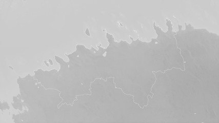 Harju, Estonia - outlined. Grayscale
