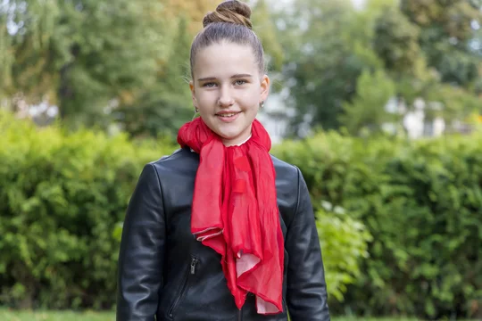 Red leather jacket hotsell for teenage girl