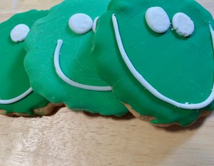 Saint Patrick's Day green cookies