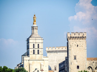 Palais des Papes or Palace of the Popes in Avignon, France
