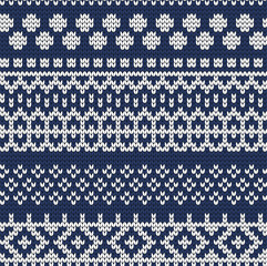 Vector seamless fair isle pattern