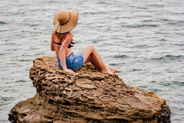 young woman on the beach