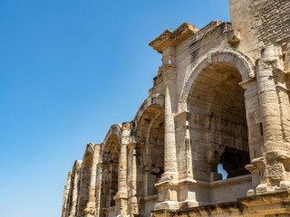 Arles Amphitheatre, an ancient Roman arena and UNESCO World Heritage Site.