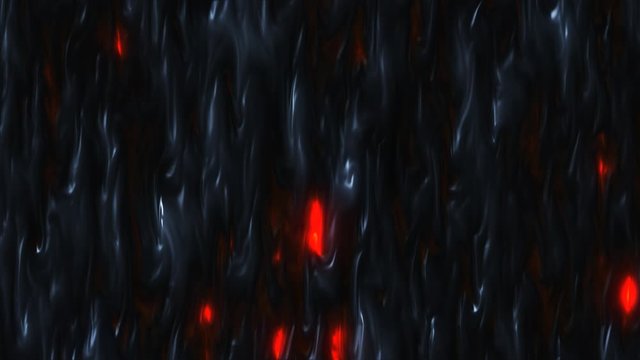 Abstract background with animation of burning fire or lava from cracks.