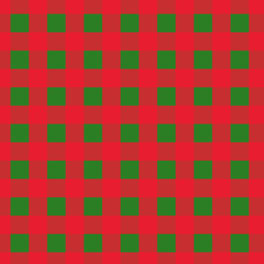 Green and red plaid pattern