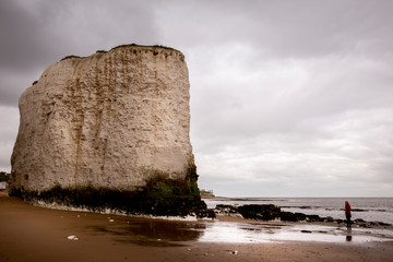 chalk rock formations at Botany Bay in Kent