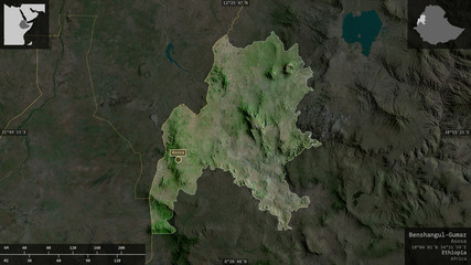 Benshangul-Gumaz, Ethiopia - composition. Satellite