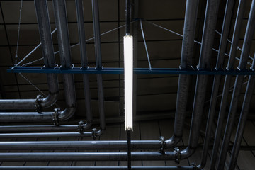 led lighting, industry - lighting in the production hall