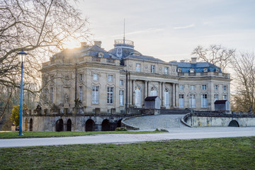 Naklejka premium Perspective view of sea castle