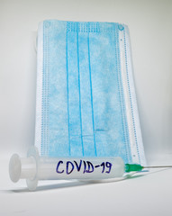 COVID- 19. Corona virus disease. Blood test. Stop dangerous Chinese virus COVID-19.Laboratory sample of blood testing for diagnosis new Corona virus infection.