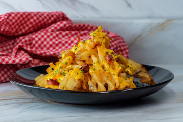 Bacon Cheese Waffle Fries