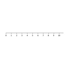 Fototapeta premium Measuring scale, markup for rulers. Stock Vector illustration isolated on white background.