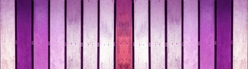Purple pink white painted abstract wooden planks texture - wood background banner panorama