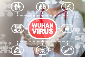 Wuhan Virus Dangerous Disease Medical Concept. Coronavirus Outbreak.