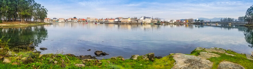 Obraz premium Vilanova de Arousa panoramic view