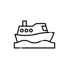 Shipping Vector Icon Line  style illustration.