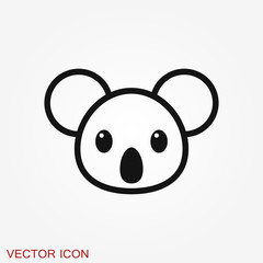 Koala bear icon animal symbol, logo, symbol