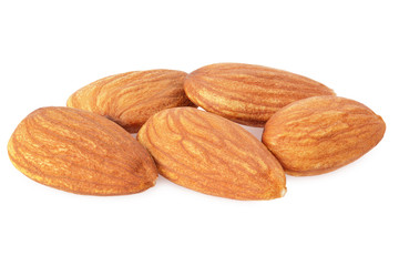 orange with green leaf isolated on white background. healthy food.