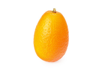 Cumquat or kumquat isolated on white background