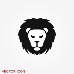 Lion vector icon. Key ideas is business, design, branding