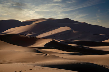 Sand Dunes at Sunrise, Morocco