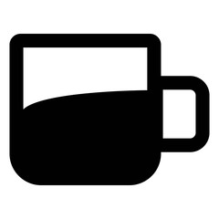Cup icon in line style. Mug illustration.
