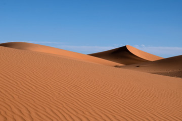 Fototapeta na wymiar Sand Dunes, Sahara Desert, Morocco