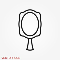 Mirror icon isolated on background. Design for banner, logo.