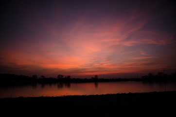 Sonnenuntergang am Abend