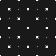 Vector seamless pattern. Modern minimalist texture, small squares, tiny geometric shapes. Abstract dark repeat background, simple design element for prints, decor, fabric, furniture, textile, digital