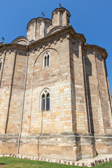 Fototapeta na wymiar Medieval buildings at Manasija monastery, Serbia