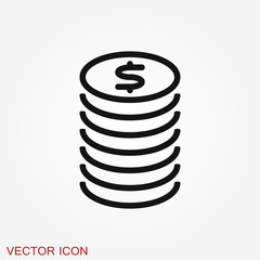 Money icon. Universal money icon to use in web and mobile UI