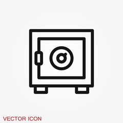 Moneybox icon. Modern flat design isolated on background