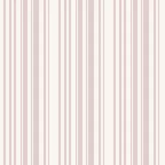 Tapeten Vertikale Streifen Nahtloses Muster der vertikalen Streifen. Subtile Vektorlinien Textur. Beige und Rose abstrakter geometrischer gestreifter Hintergrund. Dünne und dicke Streifen. Einfaches minimalistisches Pastell-Wiederholungsdesign für Dekor, Tapeten