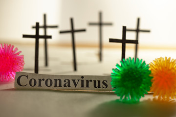 High mortality worldwide from coronavirus. The pandemic that led to quarantine. The concept of...