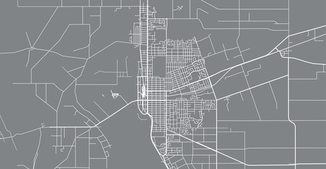 Urban vector city map of Invercargill, New Zealand