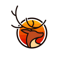 deer head logo