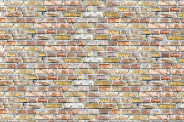 old colorful brick wall texture background