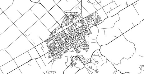 Urban vector city map of Palmerston North, New Zealand © ink drop