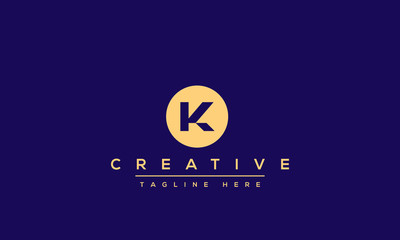 Abstract Monogram letter K Logo design concept. Minimalist k kk creative initial based Vector icon template. Graphic Alphabet Symbol for Corporate Business Company Identity.