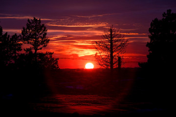 Sunset in the Midwest