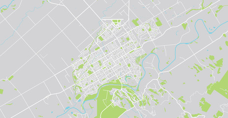 Urban vector city map of Palmerston North, New Zealand © ink drop