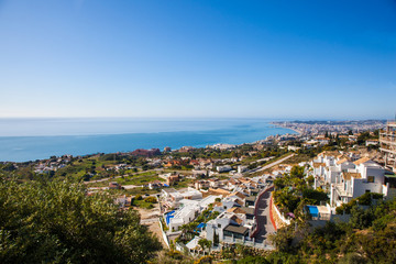 Obraz premium Fuengirola. Aerial view of Fuengirola. Costa del Sol, Malaga, Andalusia, southern Spain.