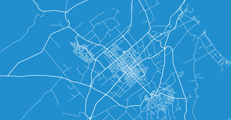 Urban vector city map of Hastings, New Zealand