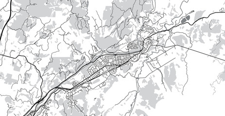 Fototapeta na wymiar Urban vector city map of Upper Hutt, New Zealand