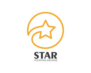 Obraz premium star logo icon vector illustration