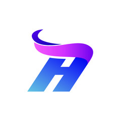 Letter h logo design vector