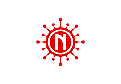 Corona virus cells logo sign symbol design vector Illustration. Coronavirus (Covid-19). Stop Coronavirus